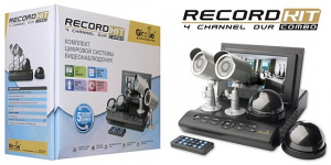 RECORD KIT # 3 УЛИЦА + ДОМ комплект цифровой системы видеонаблюдения